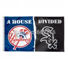 New York Yankees Chicago White Sox Team Logo House Divided Flag 3ft x 5ft