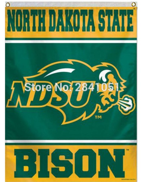 NORTH DAKOTA STATE BISON NDSU Outdoor Indoor College Flag 3X5 FT
