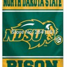 NORTH DAKOTA STATE BISON NDSU Outdoor Indoor College Flag 3X5 FT