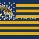 Kent State University Golden Flashes with US Stars Stripes Flag Banner New 3x5FT