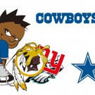 Dallas Cowboys VS Cowboys Large Nylon Indoor Outdoor Football Flag 3X5 ft