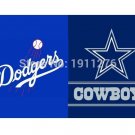 3x5 ft Los Angeles Dodgers VS Dallas Cowboys flag