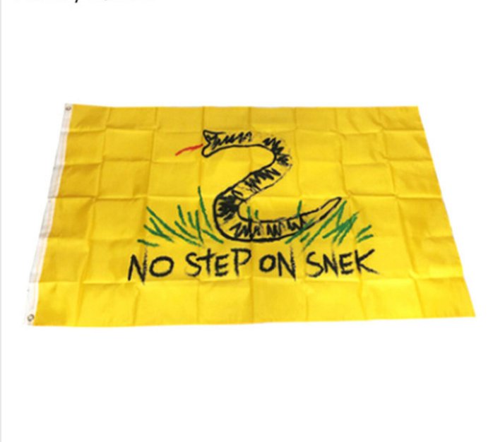 No Step On Snek Flag Banner Large High Quality Flag Custom Flag