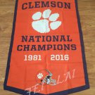 3x5ft Clemson Tigers National Basketball Championship flag