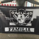 FAMILIA Flag Oakland Raiders World Series Premium Team Custom Colors 3ft X 5ft