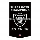 Oakland Raiders Banner 3ft X 5ft Football Fan Flag Champions World Series