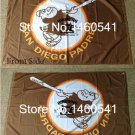 San Diego Padres Flag the swinging Friar 3ft x 5ft Polyester  San Diego Padres