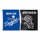 Los Angeles Dodgers vs. Chicago White Sox House Divided Flag 3ft x 5ft