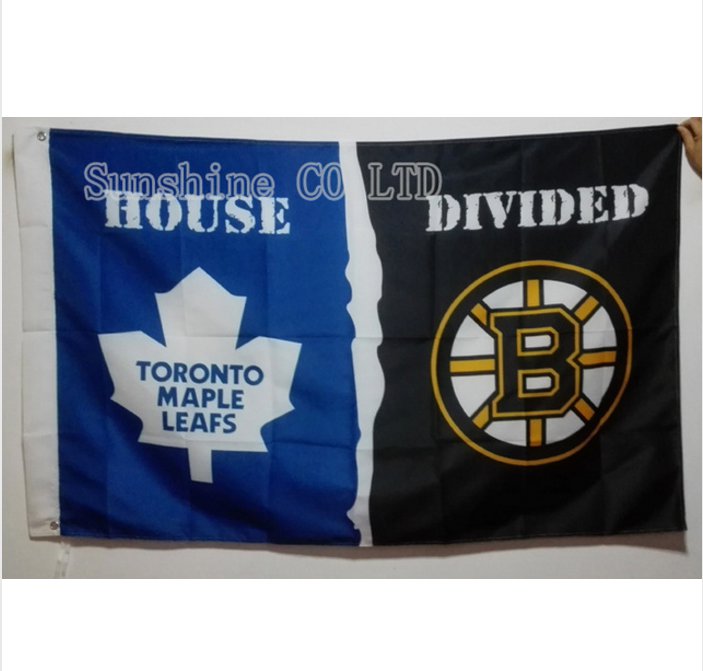 Toronto Maple Leafs Boston Bruins House Divided Flag hot sell goods 3X5FT