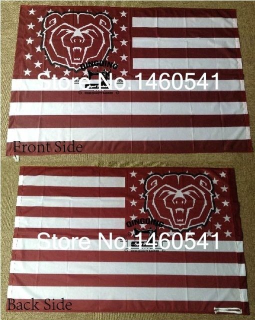 Missouri State Bears Nation Flag 3ft x 5ft Polyester  Banner Flying