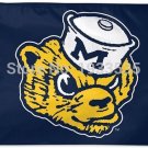 Michigan Wolverines Throwback Vintage Large Outdoor Flag 3x5ft