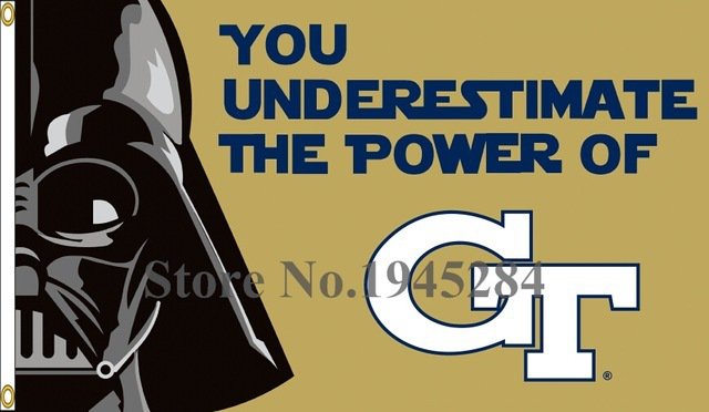 Georgia Tech Yellow Jackets Star Wars Flag Banner New 3x5ft 90x150cm Polyester