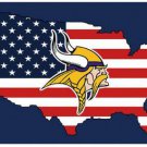 Minnesota Vikings US Stars And Stripes flag 3x5 ft