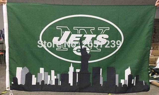 New York Jets Skyline flag 3x5FT banner150X90CM