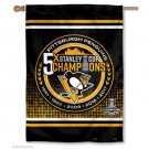 Pittsburgh Penguins 5X Stanley Cup Champions House  banner 3X5ft Garden Flag