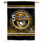 Pittsburgh Penguins 5X Stanley Cup Champions House  banner 3X5ft Garden Flag