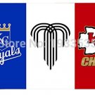 Kansas City Royals Chiefs Missouri Large Flying Flag 3ftx5ft