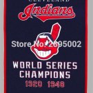 Cleveland Indian World Series Banner Champions Baseball Flag grommets 3x5 ft