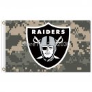 Digital Camouflage Oakland Raiders Flag Camouflage Sport Banner 3x5 ft