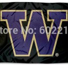 College Washington Huskies UW Blackout Flag 3FTX 5FT Size 150 x 90 cm