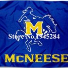 McNeese State Cowboys Flag Banner New 3x5FT 90x150CM Polyester 9238