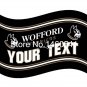 Wofford Terriers YOUR TEXT Flag 3ft x 5ft Polyester  Banner Flying