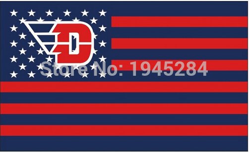 Dayton Flyers with modified US Flag Banner New 3x5FT 90x150CM Polyester