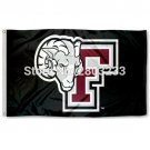 Fordham Rams Black Banner College Flag 3X5FT 100D Polyester Custom Cubs Sport