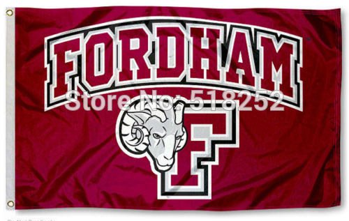 Fordham Rams Flag 3x5 FT 150X90CM Banner 100D Polyester Custom flag grommets 603
