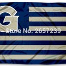 Georgetown GU Hoyas Stripes Flag 3x5FT 100D Polyester brass grommets custom flag