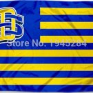 South Dakota State University Jackrabbits with US Stripes Flag Banner New 3x5FT