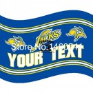 South Dakota State Jackrabbits YOUR TEXT Flag 3ft x 5ft Polyester Banner Flying