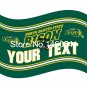 North Dakota State Bison YOUR TEXT Flag 3ft x 5ft Polyester  Banner Flying