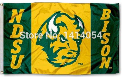 North Dakota State Bison Flag  3X5FT Banner 100D Polyester grommets custom009