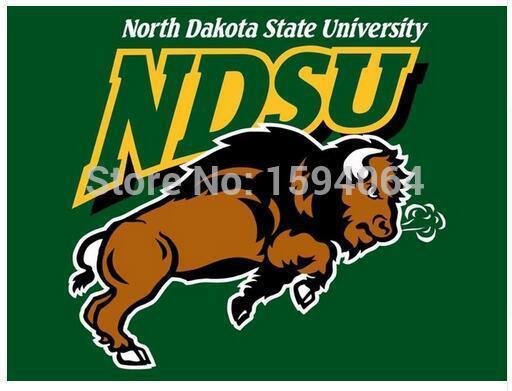 North Dakota State Bison flag 3ftx5ft Banner 100D Polyester Flag metal Grommets