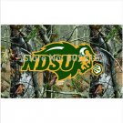 North Dakota State Bison Camo College Large Outdoor Flag 3ft x 5ft Football