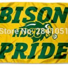 North Dakota State Bison Bison Nation Outdoor Indoor College Flag 3X5 FT