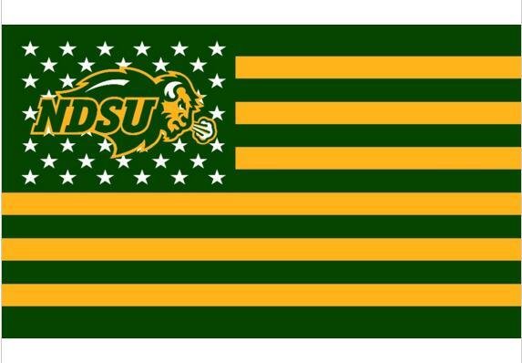 North Dakota State Bison Flag  Large Fans Supporters Outdoor Indoor Banner 5x3ft