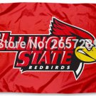 Illinois State Redbirds ISU Flag 3x5FT100%  Polyester brass grommets custom66