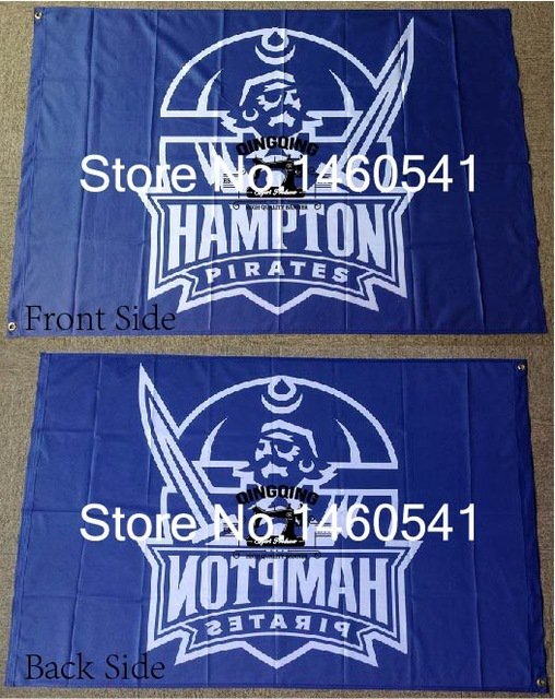 Hampton Pirates Flag 3ft x 5ft Polyester  Banner Hampton Pirates Flying