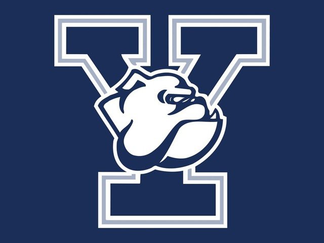 Yale Bulldogs 100D Polyester Digital Printing Sleeve metal Grommets 90x150 CM