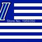 Villanova Wildcats with stripes Flag 3ft x 5ft Polyester Banner metal grommets