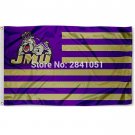 James Madison Dukes Stripes Nation American Outdoor Indoor Hockey Flag 3X5FT