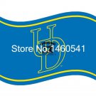 Delaware Fightin Blue Hens flag Stripes and stars decorated banner 100D 3X5FT