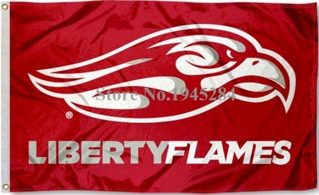 Liberty Flames Logo Flag Banner New 3x5FT 90x150CM Polyester 9168,free shipping
