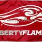 Liberty Flames Logo Flag Banner New 3x5FT 90x150CM Polyester 9168,free shipping