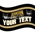 Kennesaw State Owls YOUR TEXT Flag 3ft x 5ft Polyester  Banner Flying