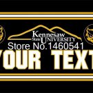 Kennesaw State Owls YOUR TEXT Flag 3ft x 5ft Polyester  Banner Flying