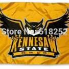 Kennesaw State University Owls Flag KSU Flag 3x5 FT   Custom flag grommets 603