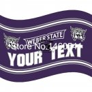Weber State Wildcats YOUR TEXT Flag 3ft x 5ft Polyester Banner Flying